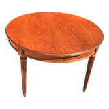 Louis XVI cherry wood table with 2 extensions