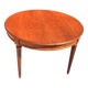 Table merisier Louis XVI avec 2 allonges