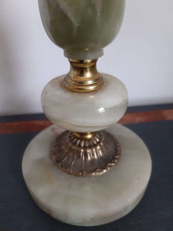 Onyx marble lamp foot 1960