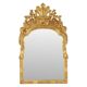 Large Classic Wooden Mirror, Rococo Style Chinoiserie, 124 cm