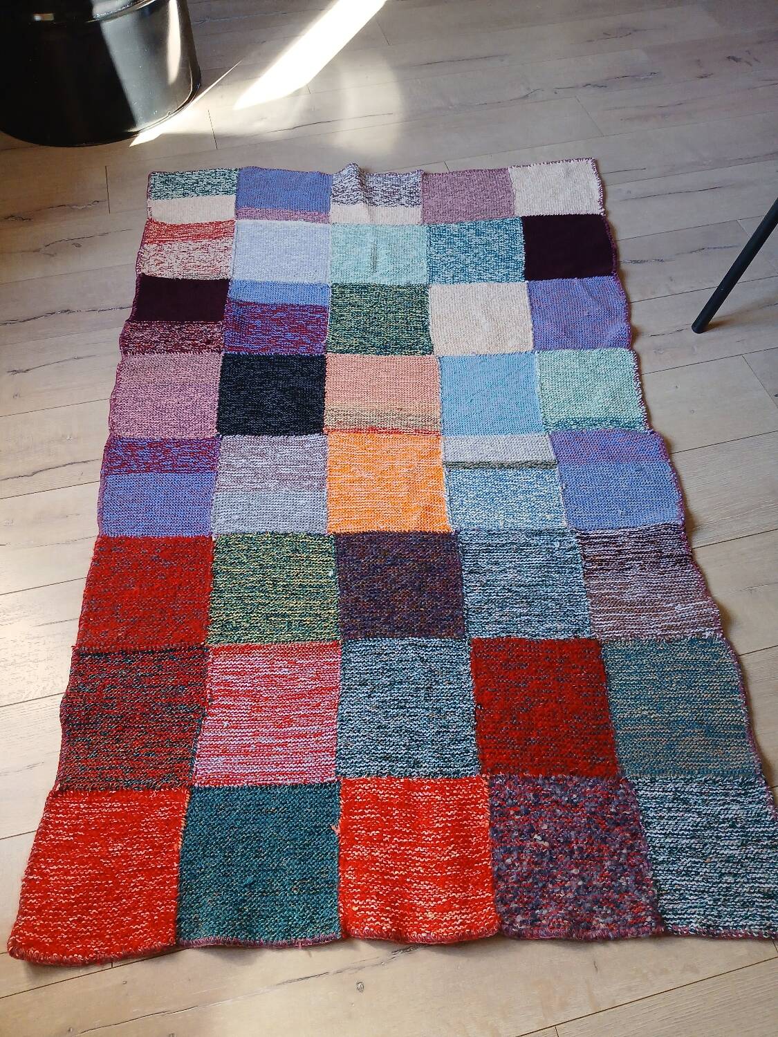 Multicoloured plaid patchwork