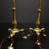 Paire de lampes Pullman en laiton Faraday & Son vers 1910