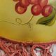 Set of 10 vintage 1960s glass shade lamps with grape decoration