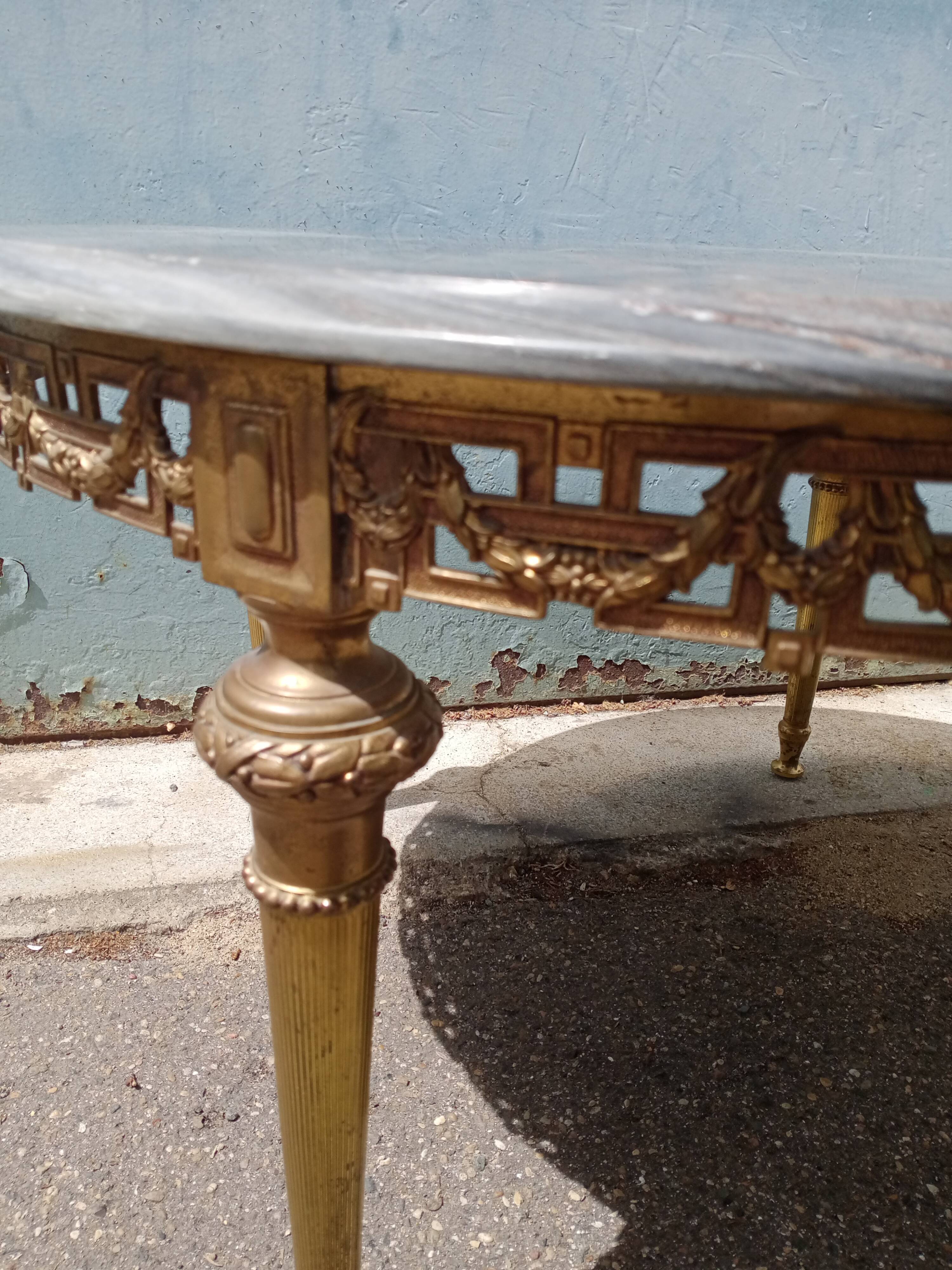 Brass coffee table