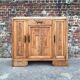 Art Deco buffet with marble top, antique sideboard.