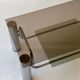 Chrome-plated metal and smoked glass coffee table, 1970