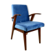 Fauteuil vintage Ocean Blue attribué à Mieczyslaw Puchala, années 1970