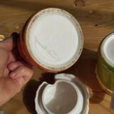 Retro ceramic barbotine kitchen set