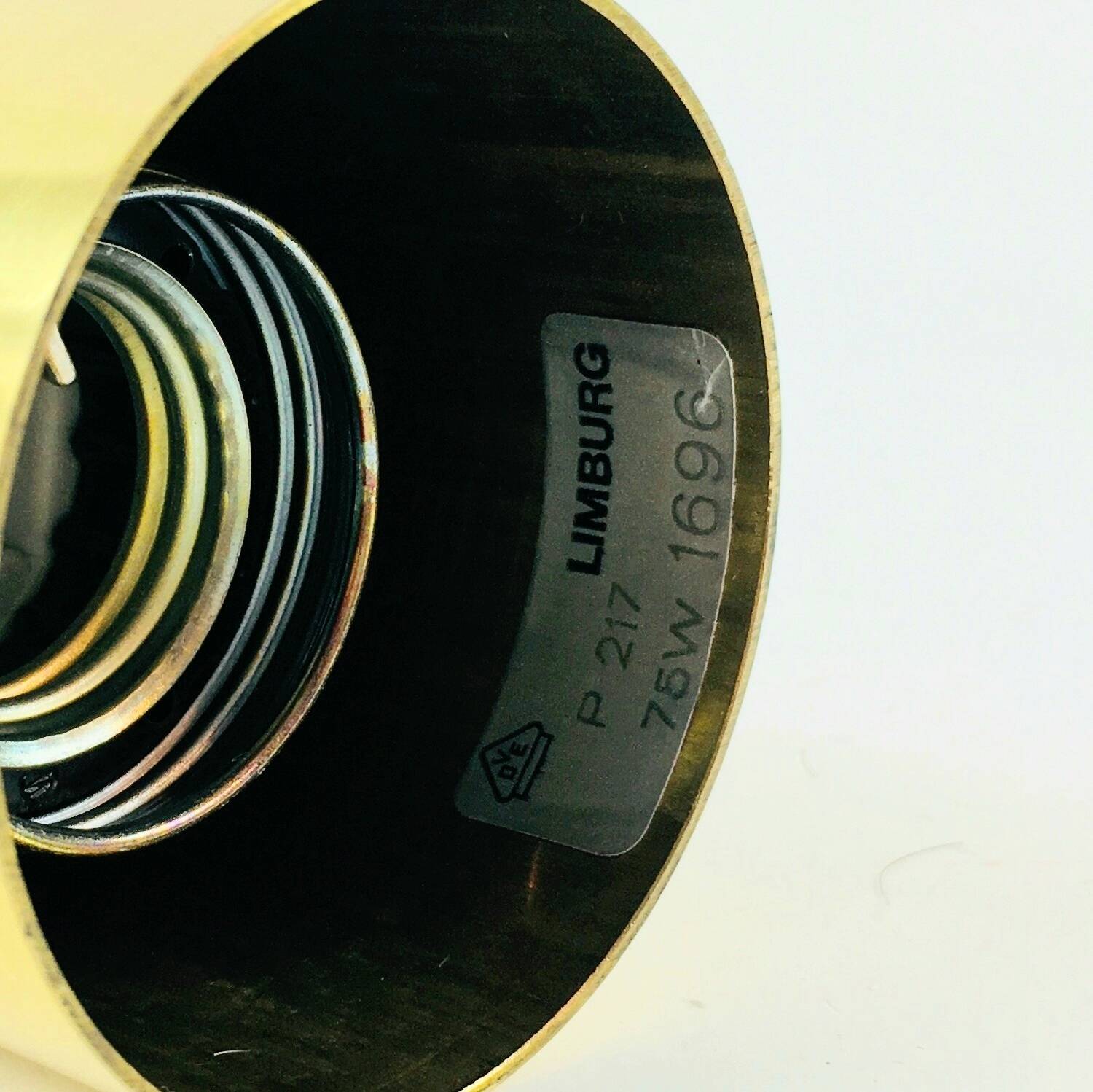 Mid-Century Glass Ceiling Light from Limburg, Germany, 1960s