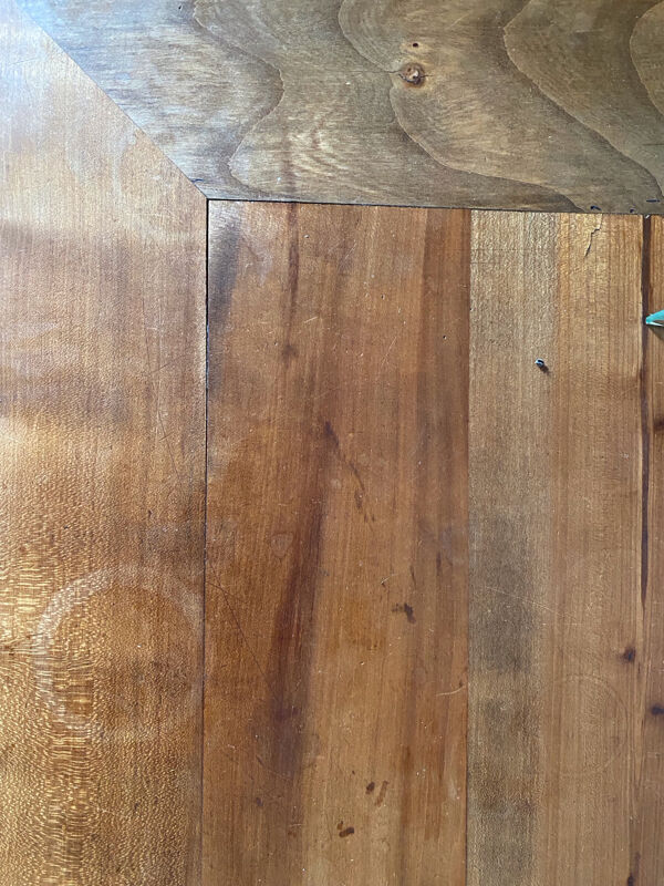 Bureau plat en merisier style Louis XVI