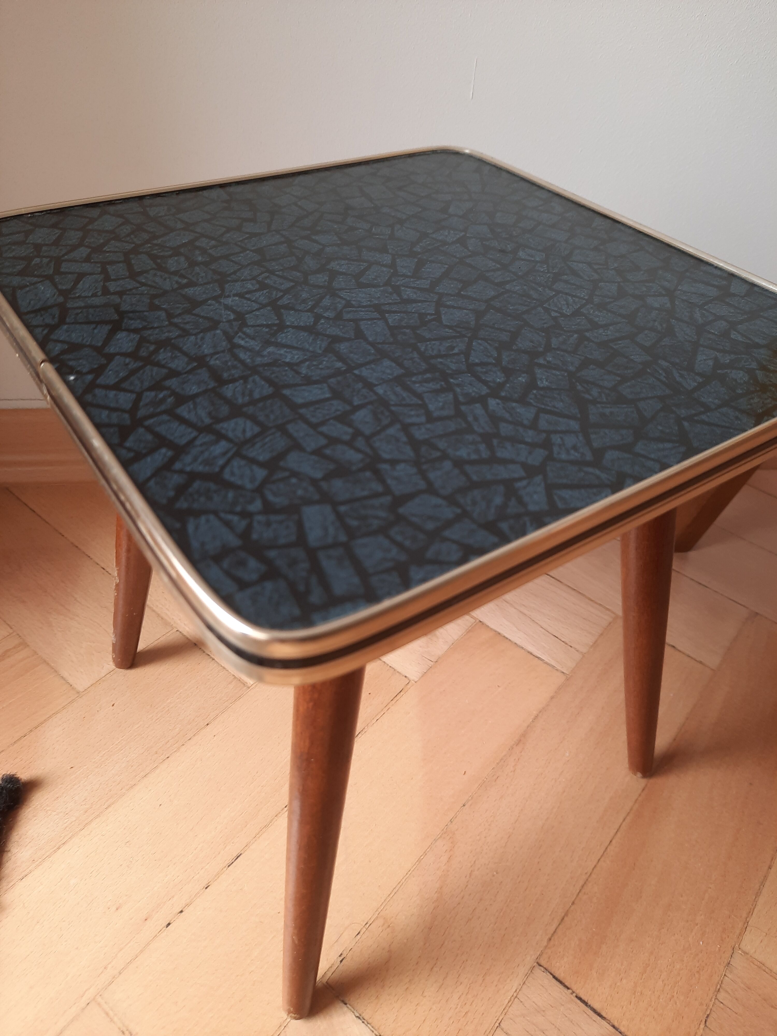 Wooden table and formica