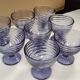 Set of 4 ARC Vintage Swirl Glass Dessert Cups