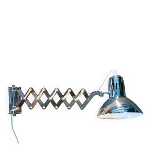 Lampe accordéon chromée - 1980