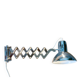 Chrome accordion lamp Ikea V9604 vintage 1980
