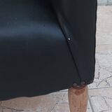 Art Deco period leather armchair