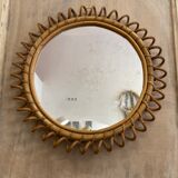 Rattan mirror 40cm