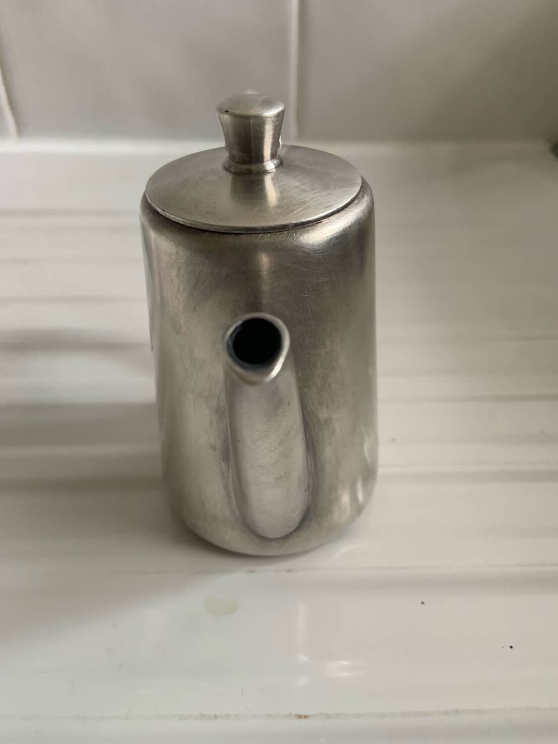 Christofle hotel coffee pot / milk jug - silver-plated metal - 30cl