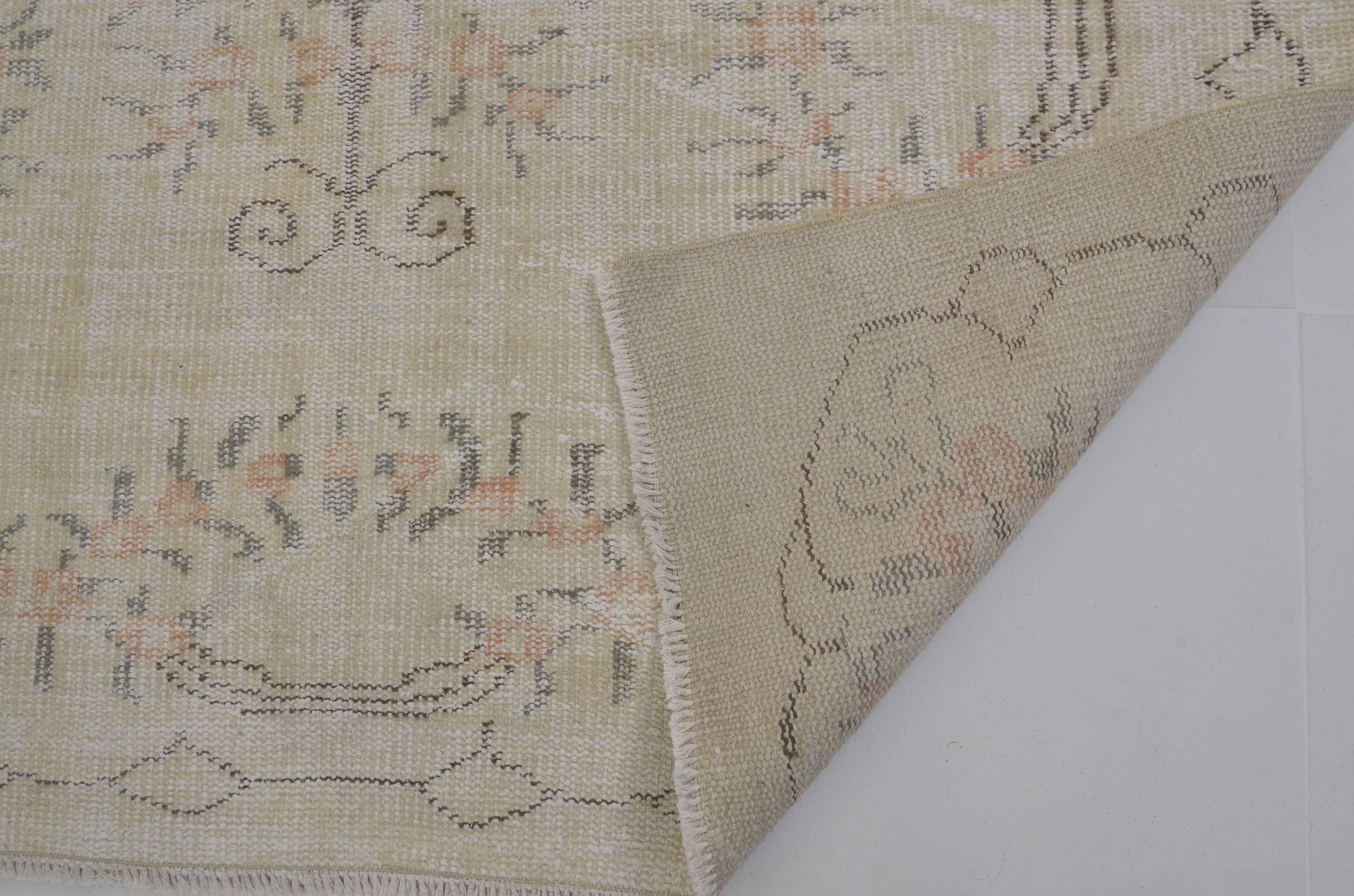 Antique Handmade Oushak Floor Ruh sku 1357