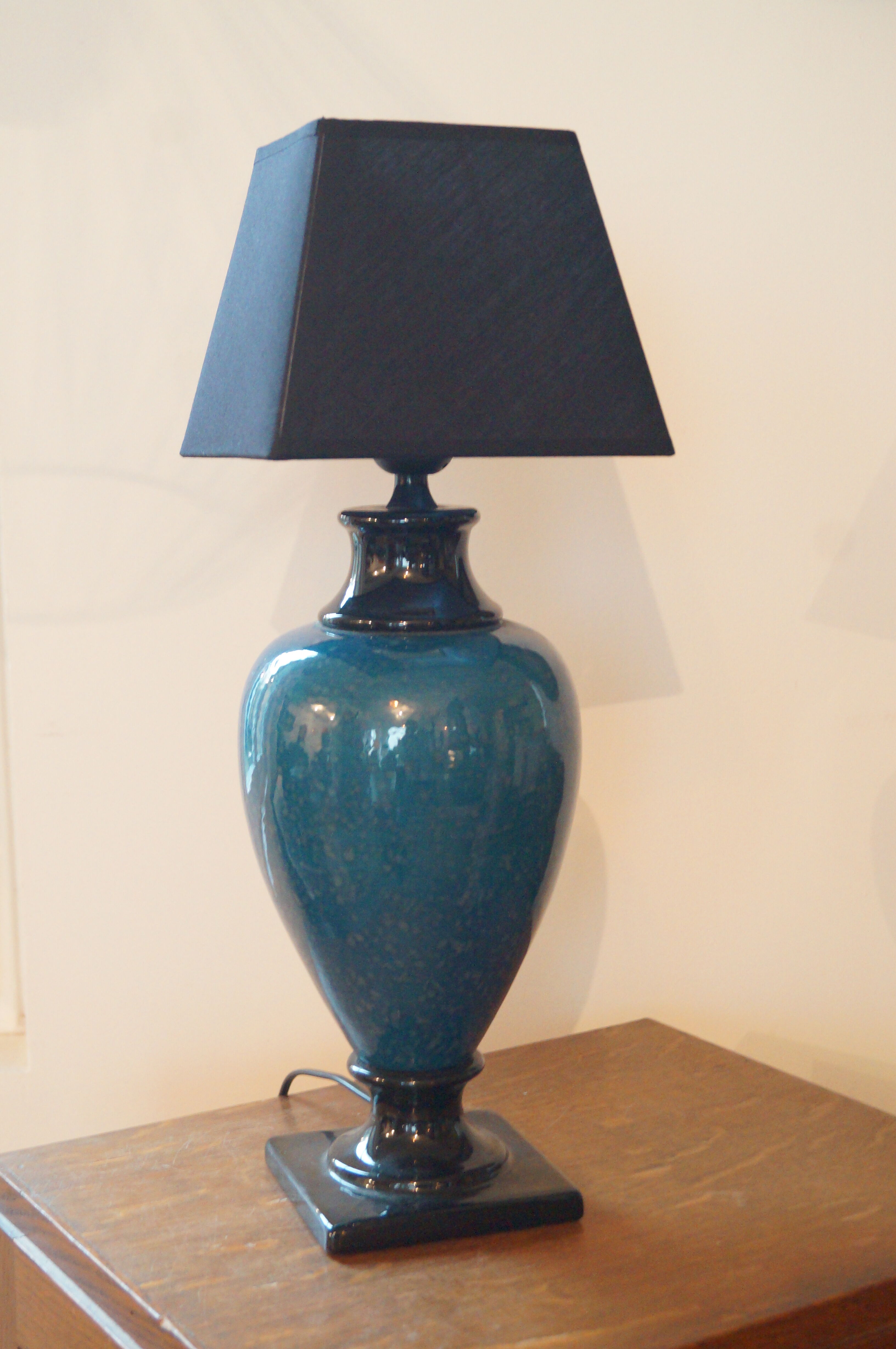 Ceramic baluster lamp 1970