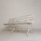 Garden bench, slatted bench, folding, 2 metres long, 1930s.