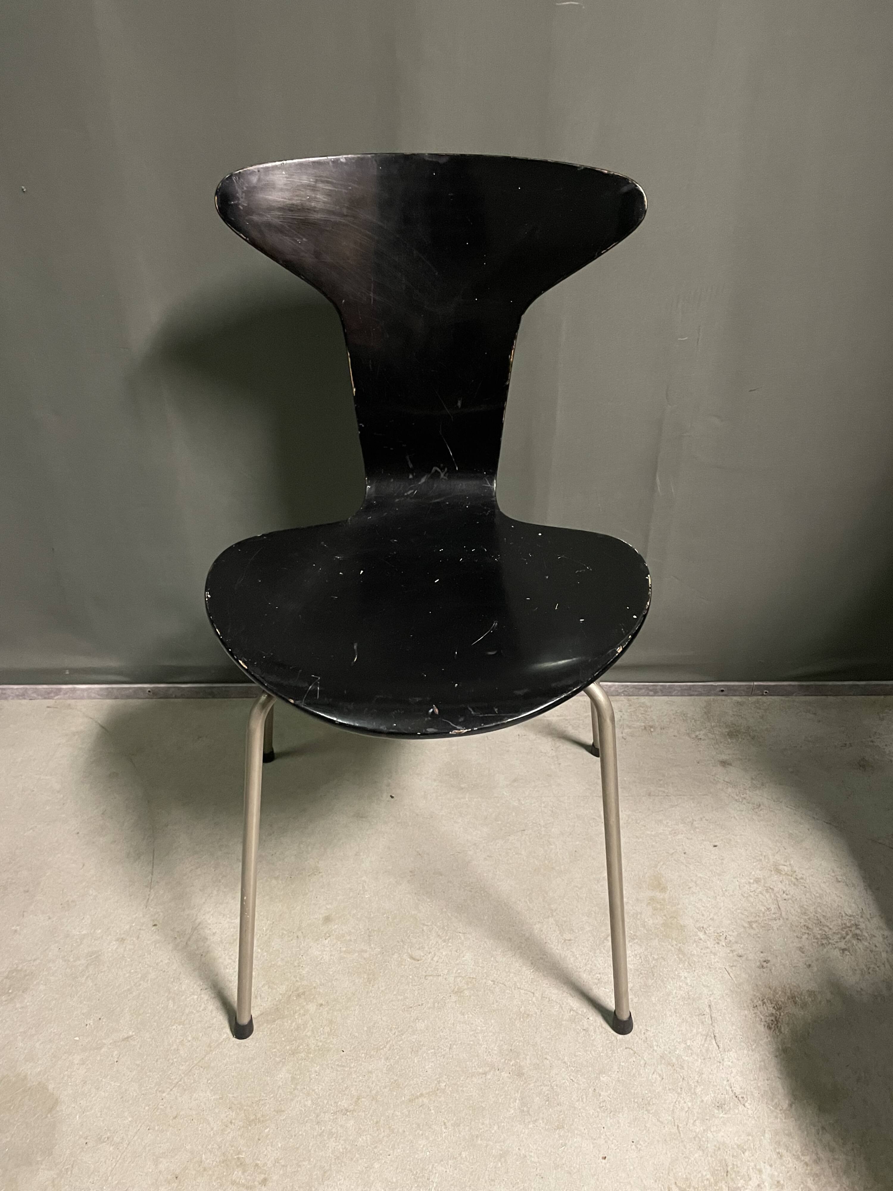 Set of 4 Mosquito chairs by Arne Jacobsen 1960 for Fritz Hansen.