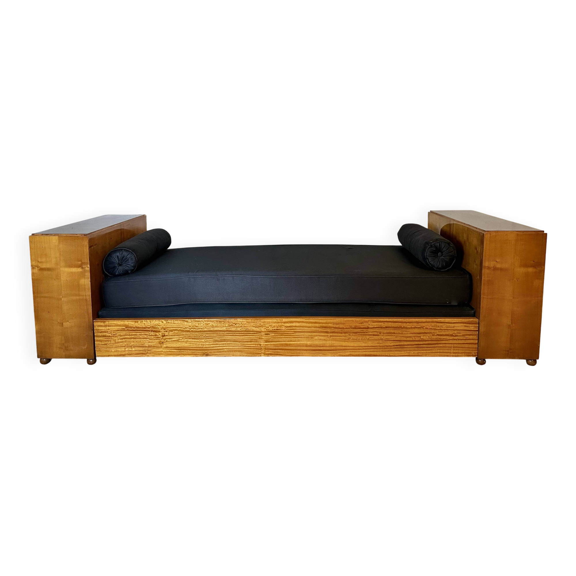 Art Deco daybed attributed to Jules Emile Leleu, Prince of Monaco model, 1927