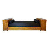 Lit de repos Art Déco attribué à Jules Emile Leleu modèle Prince de Monaco 1927