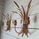 Appliques aux épis de blé et feuillage doré