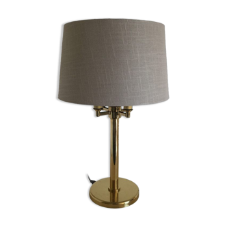 Vintage brass table lamp by Deknudt