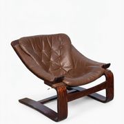 Scandinavian lounge chair Nelo Kroken mid-century