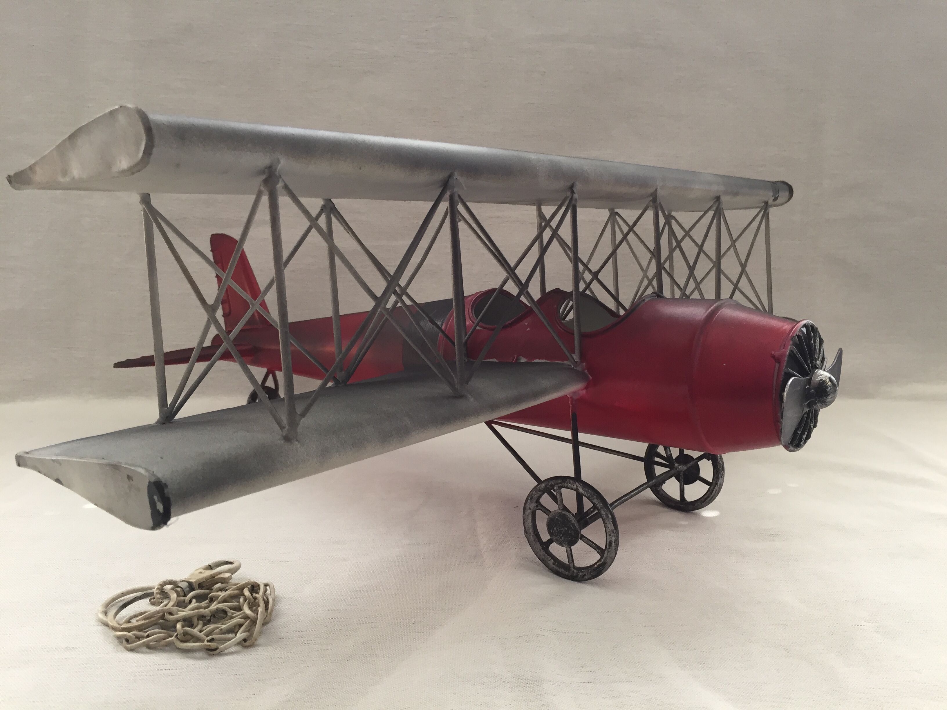 Metal model fighter plane biplane ww1 english french u.s.a.