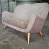 Sofa 2 places Egg 50s 60s