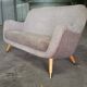 Sofa 2 places Egg 50s 60s