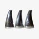 Set of 3 silver candlestick holders, denmark