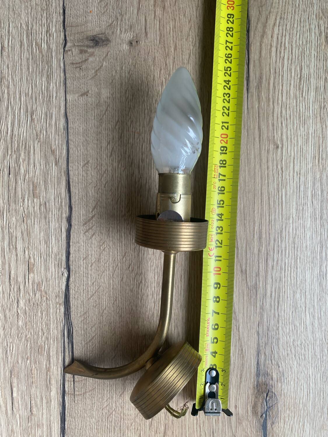molded glass wall light