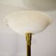 Floor lamp Gianfranco Frattini, metal gold and alabaster, Relco Milano