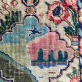 Vintage decorative carpet Mahal 129x79cm