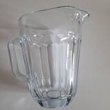 Thick glass pitcher