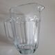 Thick glass pitcher