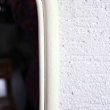 White rattan mirror 1970