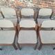 Table et ses 6 chaises vintage en orme, meubles design scandinave
