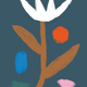 Wall poster plant colorful flower 50cm*70cm