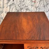Late 19th century walnut revolving bookcase