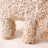 Wooden sheep bench