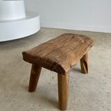 Stool in blond teak