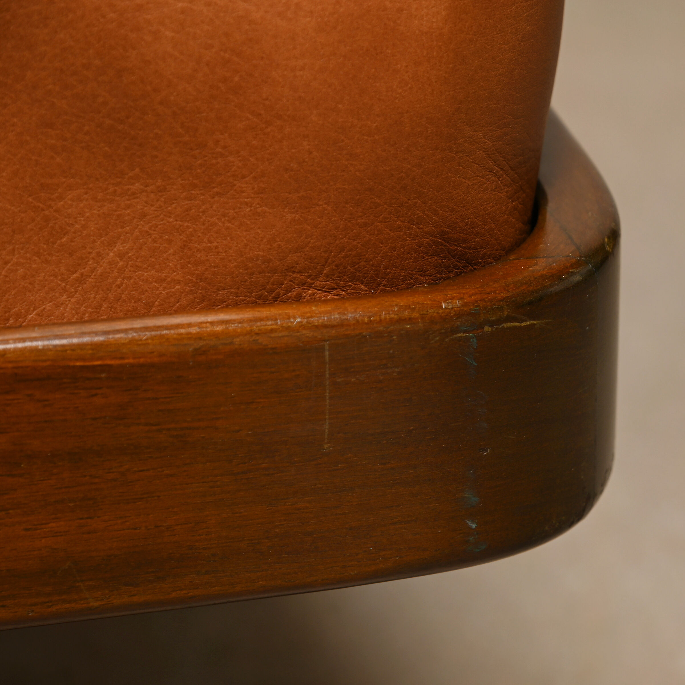 Scandinavian Daybed in Cognac Leather for Horsens Møbelfabrik, Denmark