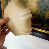 Beige opaline ceiling light in uraline