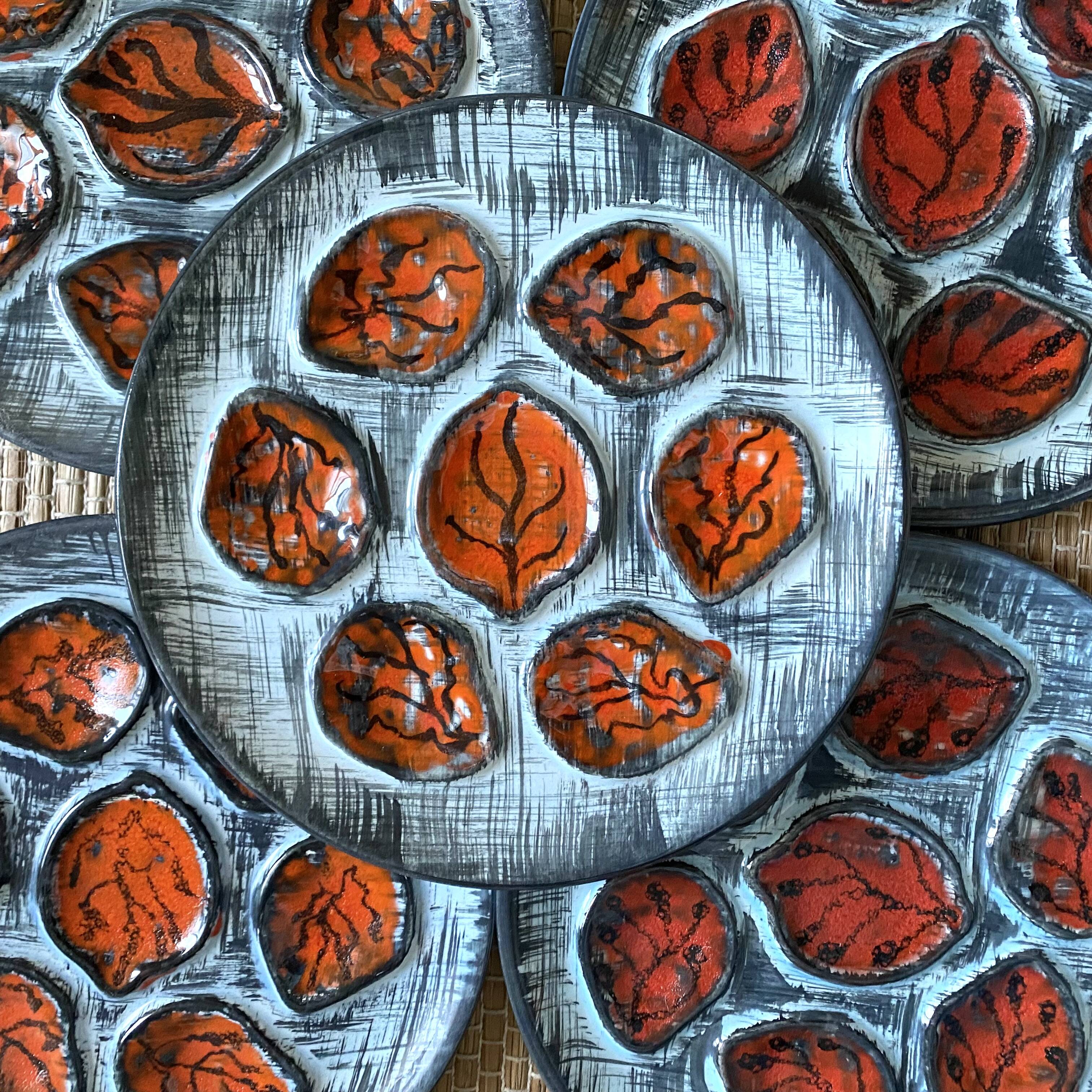 Vintage MBFA Pornic oyster service, 1960