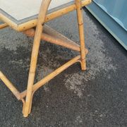 Vintage rattan coffee table
