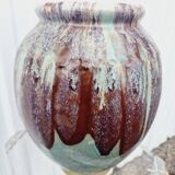 Vintage vase en grès vernissée